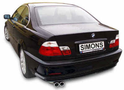 E46 BMW 3-serie Sportuitlaten van SIMONS