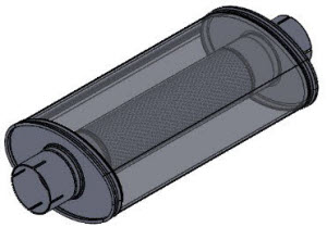 RVS 3" RVS Demper Ovaal